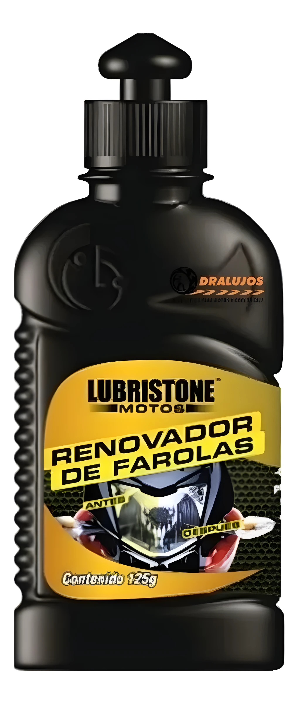 Renovador de farolas Lubristone para motos, contenido 125g.
