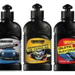 Kit Lubristone: Renovador partes negras, farolas y quita rayones para motos y autos.