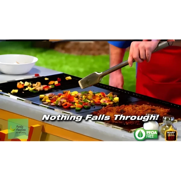 Láminas para asar BBQ X 2: cocina verduras y carnes sin que nada se caiga.