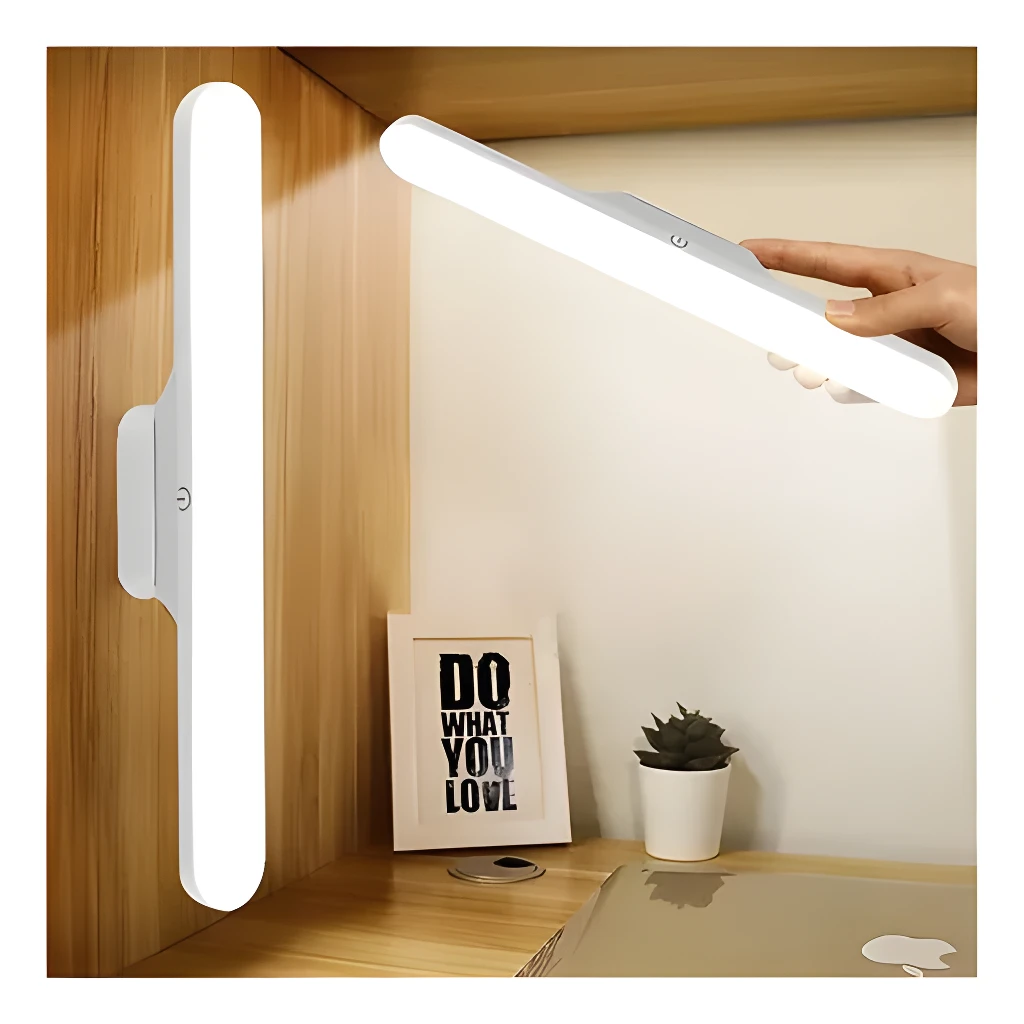 Set x2 lámpara de escritorio magnética, luz LED para estudio o tocador.