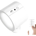 Lámpara LED magnética con control remoto para luz nocturna y regulable.