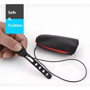 Linterna para bicicleta con pito, resistente, segura y de moda.