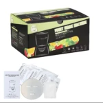 Máquina para hacer mascarillas faciales de frutas, incluye manual y mascarillas.