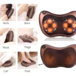 Masajeador de 8 rodillos para cuello, espalda, cintura, muslos y pies.