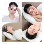 Masajeador eléctrico de cabeza relajante en rosa, para aliviar el estrés.