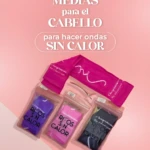 Medias rizadoras para cabello sin calor Livana: rulos fáciles y duraderos.