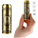 Mini afeitadora eléctrica profesional dorada con diseño de Buda, portátil para viajes.