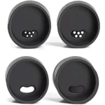 Tapas de organizador de especias para cocina, con orificios para dispensar, set x6