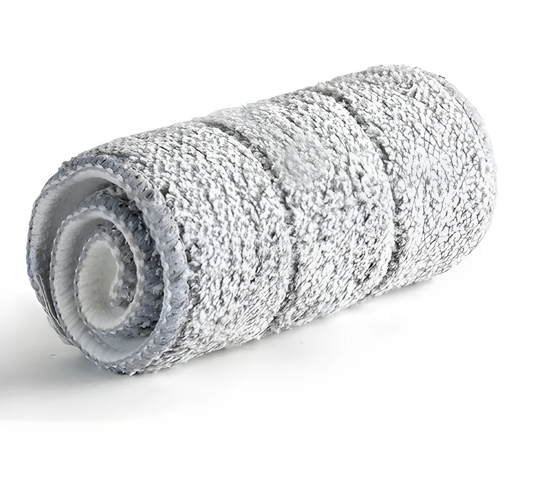 Pack de 7 repuestos de microfibra para trapeador escurrible, color gris.