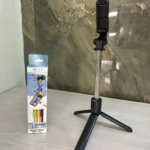 Palo de selfie Jc-11 con trípode, inalámbrico, ideal para transmisiones en vivo y fotos, de acero inoxidable.