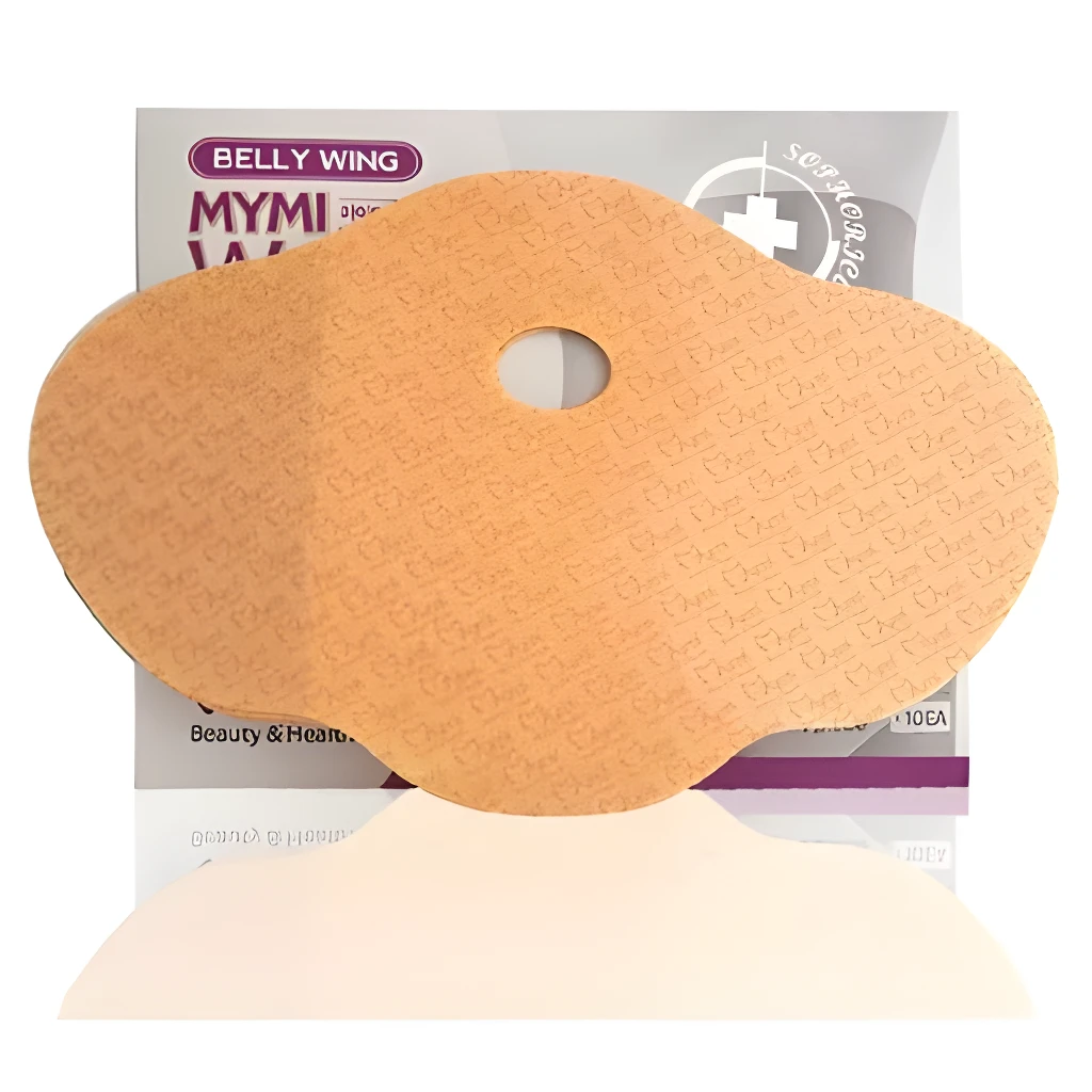 Parche para abdomen MYMI Belly Wing con centro circular, ideal para belleza y salud.