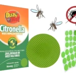 Parches antimosquitos Citronella Buzz Way: repelente natural contra Zika, Dengue y virus del Nilo Occidental.