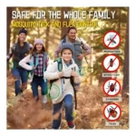 Parches Citronella para familia en senderismo, protegen de mosquitos, garrapatas y tábanos.