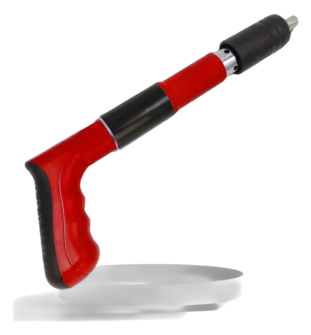 Pistola neumática de clavos de acero para construcción y bricolaje.