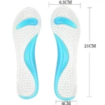 Plantilla para pie plano adulto, azul, de 21cm de largo y 6.5cm de ancho.