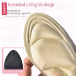 Plantillas para tacones de uso diario con líneas de corte para ajuste personal.