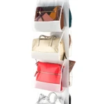Organizador colgante de bolsos de mano, carteras y accesorios para armario.