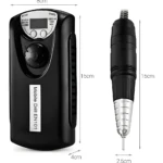 Pulidor de uñas inalámbrico portátil EN101: control de motor y carga, unidad de mano.