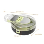 Rallador 9 en 1 con compartimento de almacenamiento para cocina, dimensiones 29.5x24x9.5 cm.