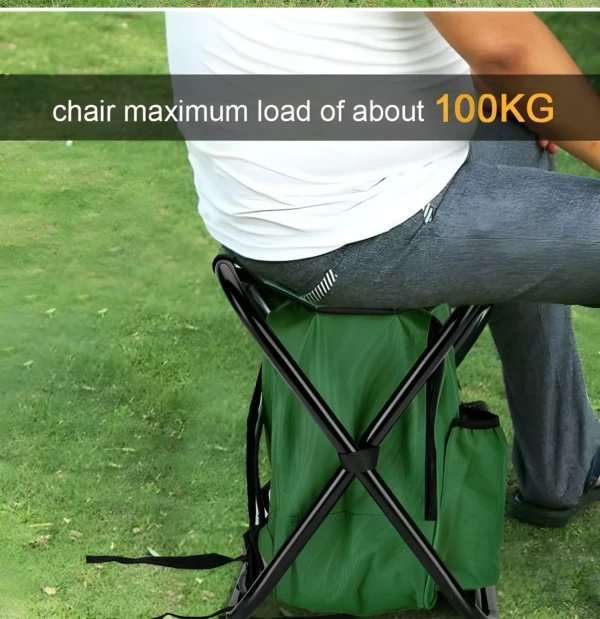 Silla Plegable Portatil Tipo Mochila - Imagen 3