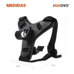 Soporte para casco de celular y cámara GoPro, 10cm x 6cm.