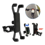 Soporte universal para celular y GPS en bicicleta o moto con vista 360°.