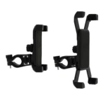 Soporte universal para bicicleta y moto con agarre ajustable para celular o GPS.