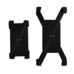 Soporte universal para celular y GPS en bicicleta o moto, ajustable a 3.7 o 7.2 pulgadas.