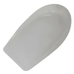 Talonera de silicona para espolón, par, blanca, curva.