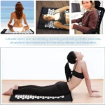 Tapete de yoga para relajación y alivio de estrés, ideal para ejercicios y uso en cualquier lugar.