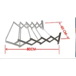 Tendedero plegable de aluminio, 80cm de ancho, 60cm de alto, ideal para secar ropa.