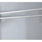 Tendedero de ropa plegable en aluminio de pared, ideal para secar ropa en interiores.