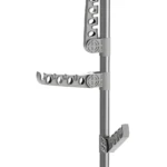 Tendedero vertical retráctil de piso A T con ganchos y soportes para secado de ropa.