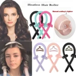 Tubo rizador de cabello sin calor en varios colores, ideal para crear ondas naturales sin dañar tu pelo.