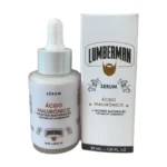 Serum Acido Hialuronico For Men Lumberman con aplicador gotero y caja, 30 ml.