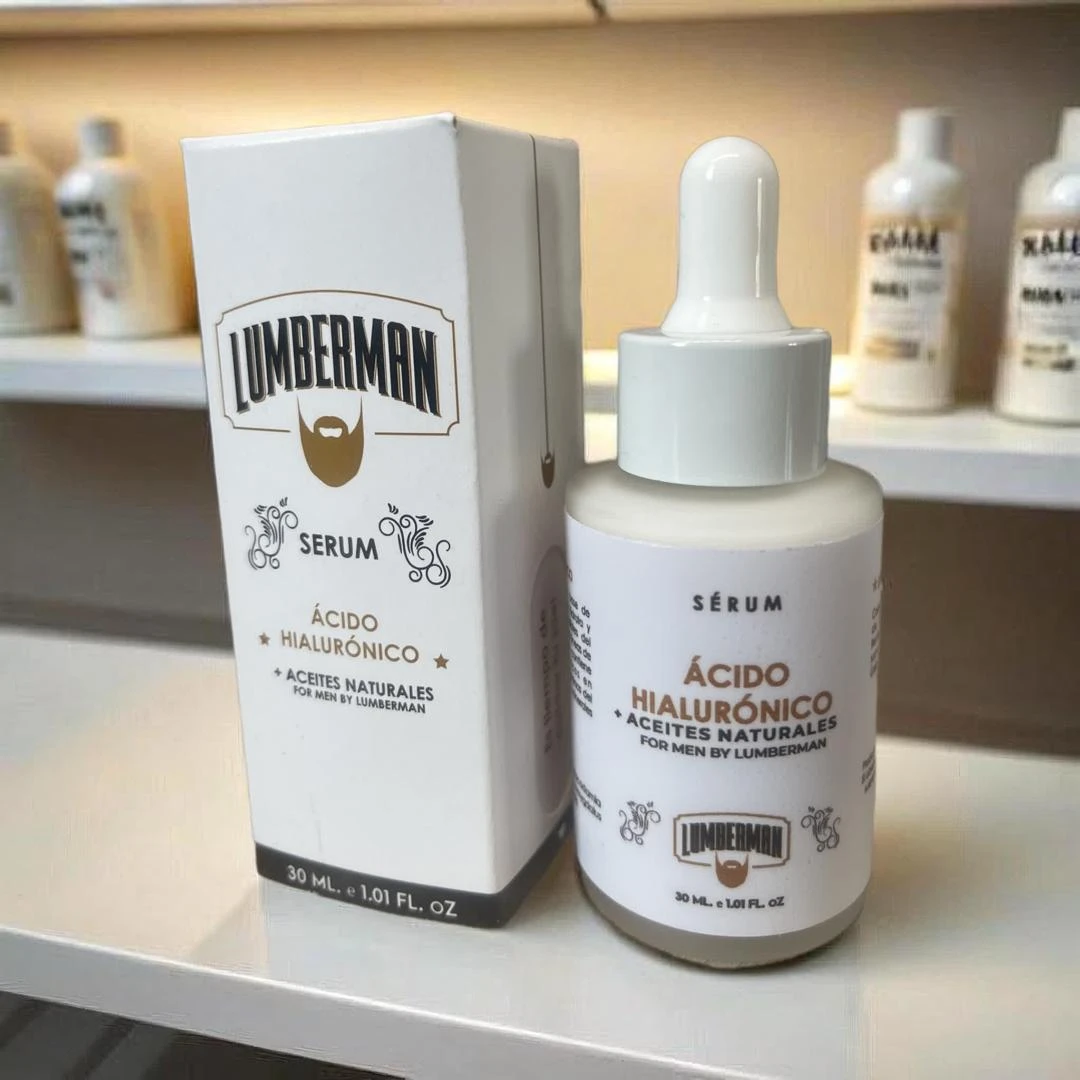 Serum Lumberman Ácido Hialurónico para Hombre con aplicador gotero.