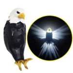 Lámpara de águila 3D con luz blanca, decoración llamativa para el hogar.