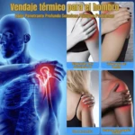 Hombrera térmica para aliviar dolor, inflamación y desgarro de manguito rotador.