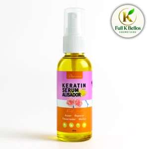 Divinas Keratin Serum Alisador 60ml, suero para alisar cabello con extractos naturales.