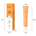 Crema depilatoria JoyPretty para labio superior, formato tubo naranja, 60s, 131mm.