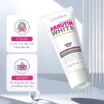 Tubo de limpiador facial Sadoer Arbutin White con nicotinamida, para limpieza e hidratación profunda.