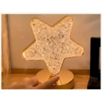 Lámpara LED Luna y Estrella Cristalizada Luz Cálida - Ambiente relajante para lectura nocturna - Imagen 6