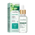 Serum Sadoer Aloe Vera hidratante y calmante, frasco con gotero, 30ml.