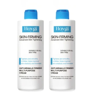 Set x2 Hoygi Skin Firming, crema reafirmante antiarrugas con vitamina B5 y ácido hialurónico.