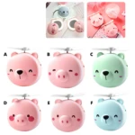 Espejo led ventilador de cerdito rosa, disponibles en varios colores y diseños.