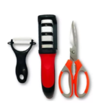 Set Afilador Cuchillos 3 en 1 Omc-493