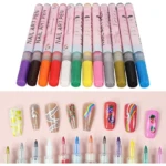 Bolígrafos para Pintura de Uñas con Punta Fina - logras diseños detallados y arte lineal rápidamente