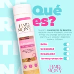 Tratamiento de keratina Hair MonY 330ml para restaurar, hidratar y proteger el cabello, controla el frizz y el calor.