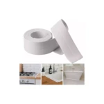Rollo de cinta de sellado blanca impermeable para bordes de cocina, lavabo y bañera.