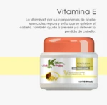Encerado capilar Vitamina E Full Bellos 500ml, envase blanco con tapa naranja, para cabello.